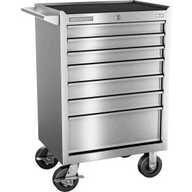 INDEPENDENT DESIGN INC  FMPS2707RC Champion FMPS2707RC FMPro Stainless Steel 27"Wx20"Dx42-1/2"H 7 Drawer Roller Cabinet image.