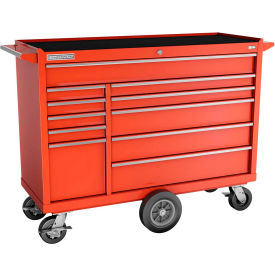 INDEPENDENT DESIGN INC  FMP5411MC-RD Champion FMP5411MC-RD FMPro 54"W x 20-1/4"D x 43-1/8"H 11 Drawer Red Roller Cabinet image.