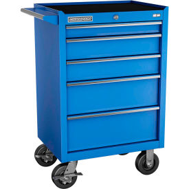 INDEPENDENT DESIGN INC  FMP2705RC-BL Champion FMP2705RC-BL FMPro 27"W x 20"D x 42-1/2"H 5 Drawer Blue Roller Cabinet image.