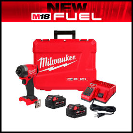 Milwaukee Electric Tool Corp. 2953-22 Milwaukee® 2953-22 M18 FUEL™ 1/4" Hex Impact Driver Kit image.