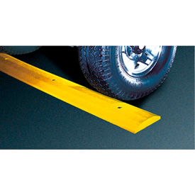 Checkers Ind Prod Inc SB4S-SY Checkers SB4S-SY Speed Bump, Plastic, Standard Yellow, 4 Feet, With Spikes image.