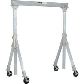 Global Industrial Adjustable Height Aluminum Gantry Crane, 12'W x 7'6