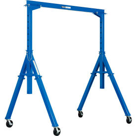 Global Industrial Adjustable Height Steel Gantry Crane, 9'10