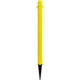 Global Industrial 708553YL Global Industrial™ Plastic Ground Pole, 35"H, Yellow image.