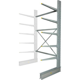 Global Industrial 320823A Global Industrial™ Single Sided Heavy Duty Cantilever Add-On Rack, 72"Wx50"Dx120"H image.