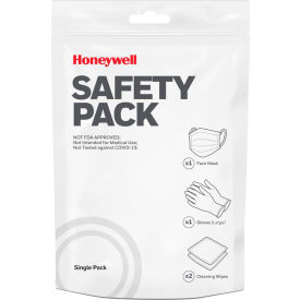 North Safety SAFETYPACK/CPD/01 Honeywell North Single-Use Disposable Safety Pack, Includes Masks, Gloves & Wipes image.