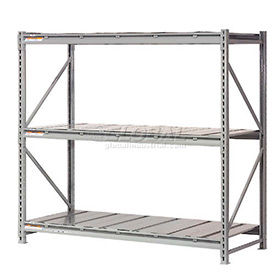 Global - Made in USA - Extra High Capacity Metal Bulk Storage Rack With Steel Deck