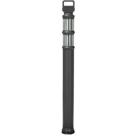 Cortina Safety Products 03-747BLK Cortina 45" EZ Grab Flared Black Post - (2)3" High Intensity Prismatic Collars image.