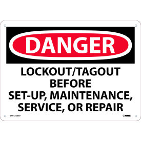 National Marker Company CU-425019 NMC Danger Lockout Tagout image.