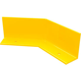 Vestil Manufacturing FSC-14-45D-YL Vestil Steel Floor Safety Curb, 1/4 Thick, 45 Degrees, Yellow  image.