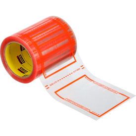 3M Scotch® 824 Pouch Tape 5" x 6" 2.5 Mil Transparent 12 Rolls/Case 