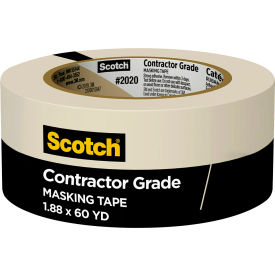 Scotch® 2020-48MP Contractor Grade Masking Tape 1-7/8"W x 60-1/8 Yds. White 