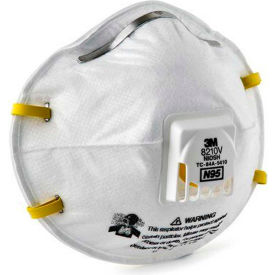 3m 7000002462 3M™ 8210V N95 Disposable Particulate Respirator, 10/Box image.