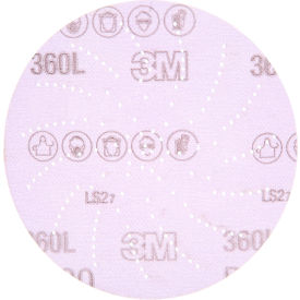 3m 7100142945 3M™ Hookit™ Film Disc, 360L, P600 Grit, 5" Dia. x NH image.