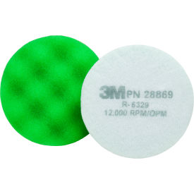 3m 7100082540 3M™ Finesse-it™ Advanced Foam Buffing Pad, 28869, 3-1/4" Dia., Green, 10 Bag image.