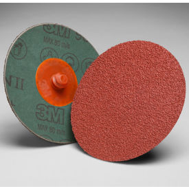 3m 7100006574 3M™ Cubitron™ II Roloc™ Fibre Disc TR 982C 4" DIA 60 Grit Ceramic Grain image.
