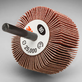 3M™ Flap Wheel Type 83 244D  2" x 1" x 1/4" 80 Grit Aluminum Oxide 