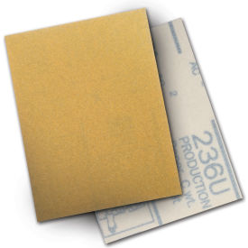 3M™ Hookit™ Paper Sheet 236U 3" X 4" P100 Grit Aluminum Oxide 