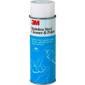 3m 7000000697 3M Stainless Steel Cleaner & Polish, 21 oz. Aerosol Can, 12 Cans - 50048011140020 image.