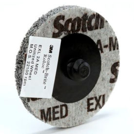 3m 7100000860 3M™ Scotch-Brite™ Roloc™EXL Unitized Wheel TR 2" x NH Aluminum Oxide 2A MED image.