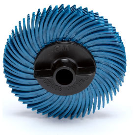3M™ Scotch-Brite™ Radial Bristle Disc Thin Bristle 2" x 3/8" Ceramic 400 Grit 