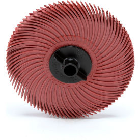 3M™ Scotch-Brite™ Radial Bristle Disc Thin Bristle 3" x 3/8" Ceramic 220 Grit 