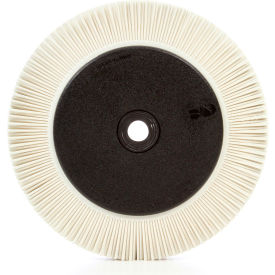 3m 7100138334 3M™ Scotch-Brite™ Radial Bristle Brush 8" x 1" x 1 1/4" Ceramic 120 Grit image.