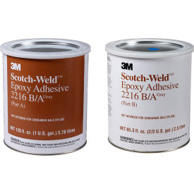 3m 7000000816 3M™ Scotch Weld™ 2216 Epoxy Adhesive, Part B/A, 1 Gallon Capacity, Gray image.