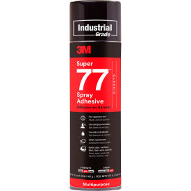 3m 7000028592 3M™ Super 77™ Classic Spray Adhesive, 16.5 oz. Capacity, Clear image.