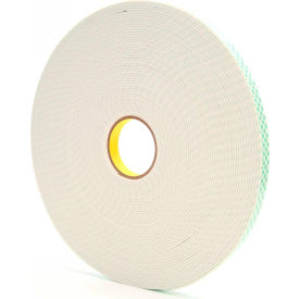 3m 7000048482 3M™ 4008 Double Coated Urethane Foam Tape 3/4" x 36 Yds 125 Mil Off White image.