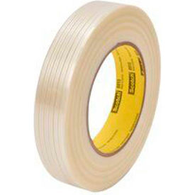 3m 7000048604 3M™ Scotch® 8915 Clean Removal Filament Tape 1/2" x 60 Yds. 6 Mil Clear image.