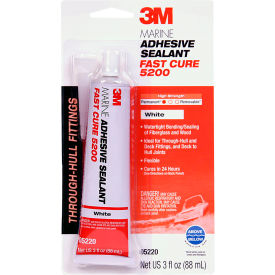 3m 7000120490 3M™ 5200FC Marine Adhesive Sealant, 3 oz. Capacity, White image.
