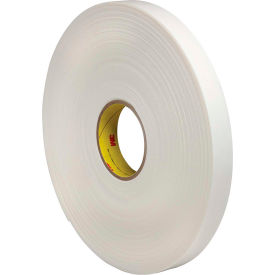 3m 7000123600 3M™ 4466 Double Coated Polyethylene Foam Tape 1" x 36 Yds. 62 Mil White image.