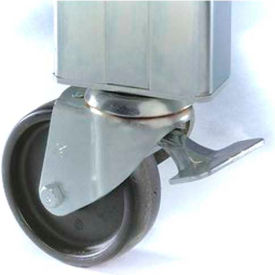 3m 7000124306 3M-Matic™ Casters & Brackets, Silver, Pack of 4 image.