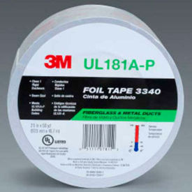 3m 7000124697 3M™ Aluminum Foil Tape 3340 Silver, 2-1/2" x 150, 4 Mil image.