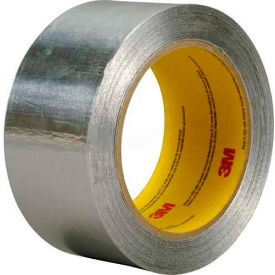 3m 7000049607 3m™ Aluminum Foil Tape 4380 Silver, 2 In X 55 Yds image.