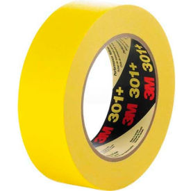 3m 7000124888 3M Masking Tape 301+ 0.71"W x 60 Yards - Yellow image.