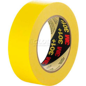 3m 7000124889 3M Masking Tape 301+ 0.95"W x 60 Yards - Yellow image.