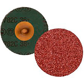 3m 7100100942 3M™ Roloc™ Fibre Disc 782C, 36+, TR, 3 in, Die R300V, 50 per inner, 200 Per Case image.