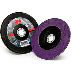 3m 7100177999 3M™ Flap Disc 769F, 05914, T29, 7" x 7/8 in, 80+ YF-weight, 5 Per Case image.