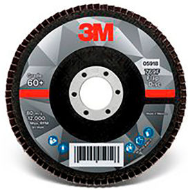 3m 7100178125 3M™ Flap Disc 769F, 05918, T27, 5" x 7/8 in, 60+ YF-weight, 10 Per Case image.