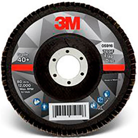 3m 7100178127 3M™ Flap Disc 769F, 05916, T29, 5" x 7/8 in, 40+ YF-weight, 10 Per Case image.