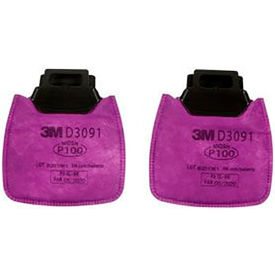 3m 7100213359 3M™ Secure Click Particulate Filter P100 D3091 For NIOSH-approved Secure Click facepieces, 2PK image.