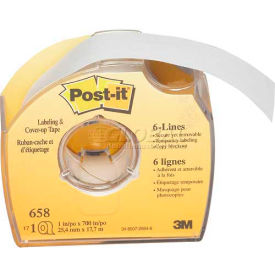 3m 658 Post-it® Labeling and Cover-Up Tape 658, 1" x 700", 1 Roll image.