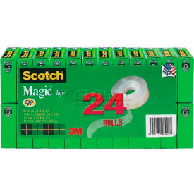 3m 810K24 Scotch® Magic™ Tape 810K24, 3/4" x 1000", 1" Core, 24 Rolls/Pack image.