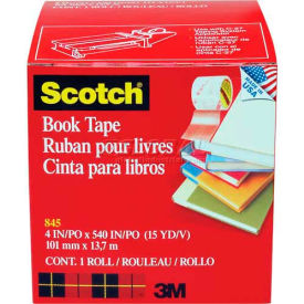 3m 8454 Scotch® Book Tape 845, 4" x 540", 3" Core, 1 Roll image.
