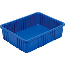 Global Industrial™ Plastic Dividable Grid Container 22-1/2"L x 17-1/2"W x 6"H Blue