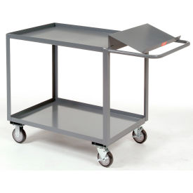 Jamco Products, Inc. SO236U505GPQQ Jamco Order Picking Cart w/2 Tray Shelves, 1200 lb. Capacity, 36"L x 24"W x 35"H, Gray image.