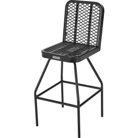 Global Industrial 348114 Global Industrial™ Bar Height Outdoor Dining Chair, Expanded Metal, Black image.