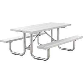 Global Industrial™ 6 Heavy-Duty Aluminum Picnic Table